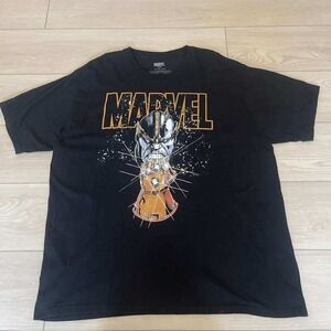 Marvel‎ Thanos Infinity Gauntlet Graphic T-Shirt Black Mens Size 2XL